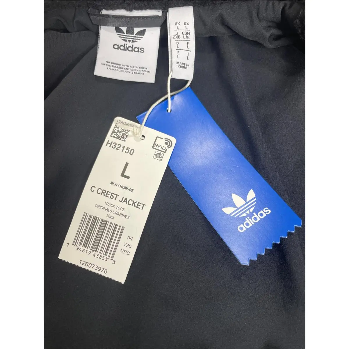 Adidas clothing - C Crest Jacket - Crest Jacket - Black, Manufacturer: Black 6