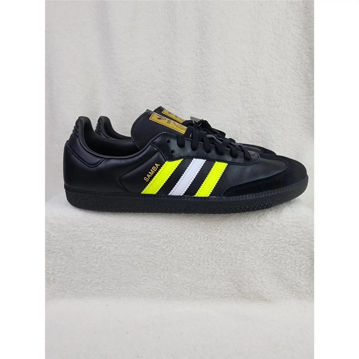 Adidas Samba OG Black Solar Yellow Men Size 12.5