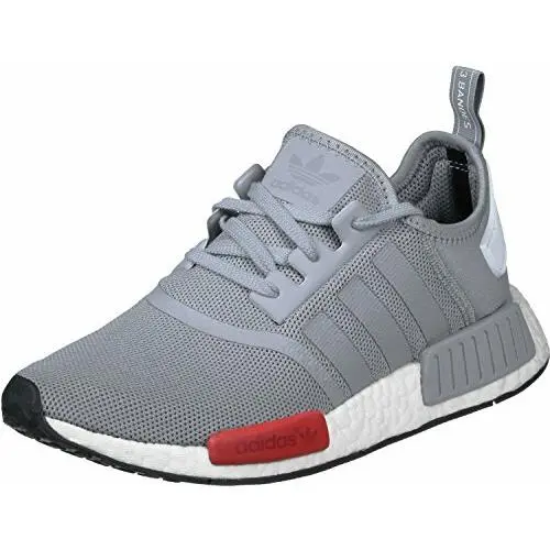 Adidas Men`s NMD_R1 Grey Red White Sz 5 S79160 Fashion Shoes