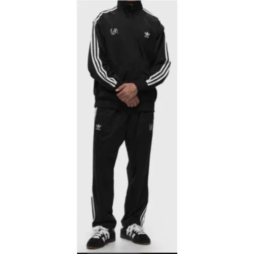 x Korn Black Sequin Track Suit Jacket Sz-xl Pants Sz L -rare by Adidas