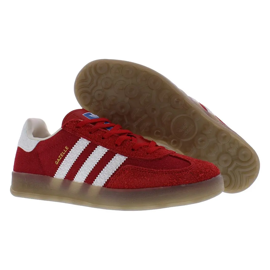 Adidas Gazelle Suede Mens Shoes Size 5.5 Color: Better Scarlet/off White/gold