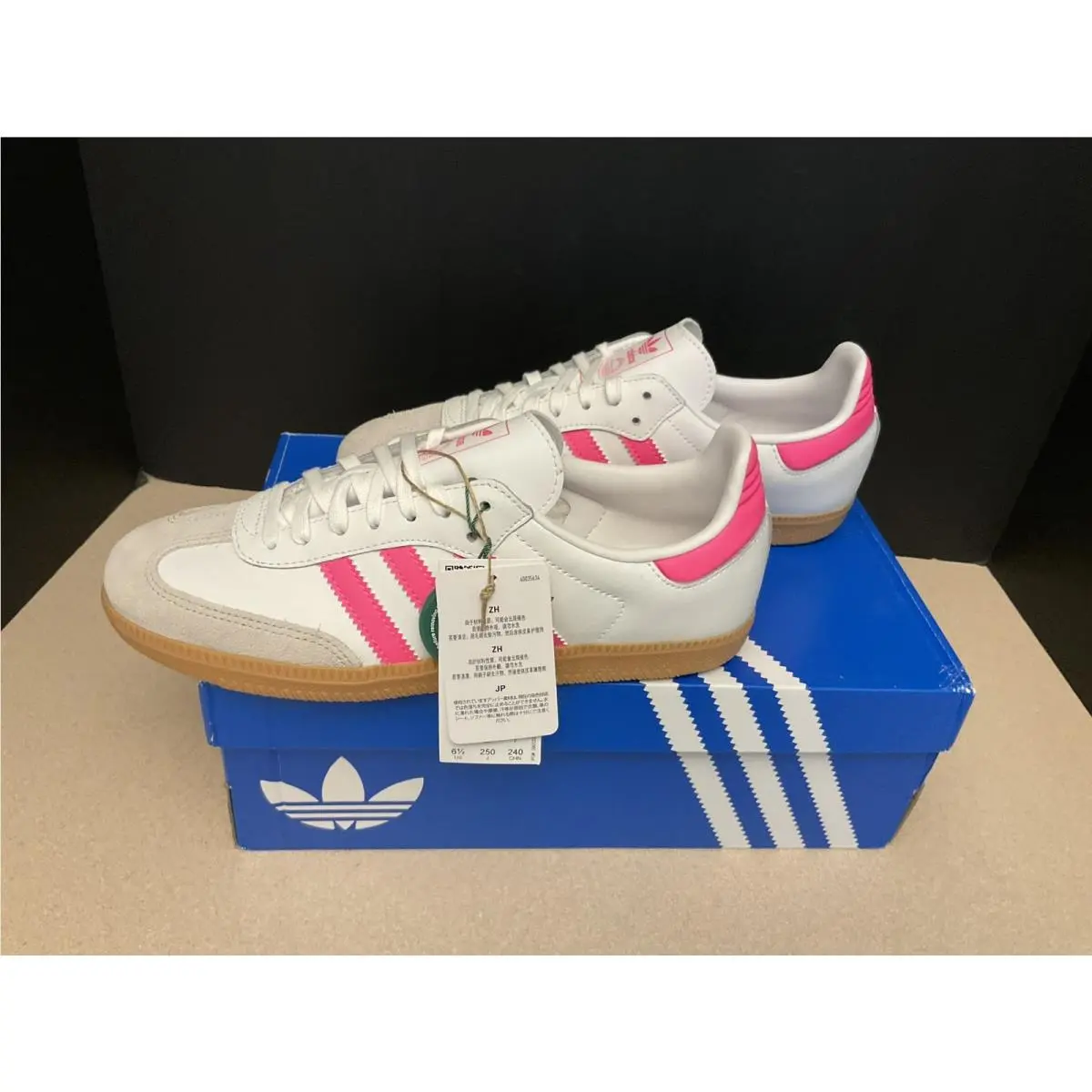 Adidas shoes - Adidas Samba Og - Samba - White/Pink 2