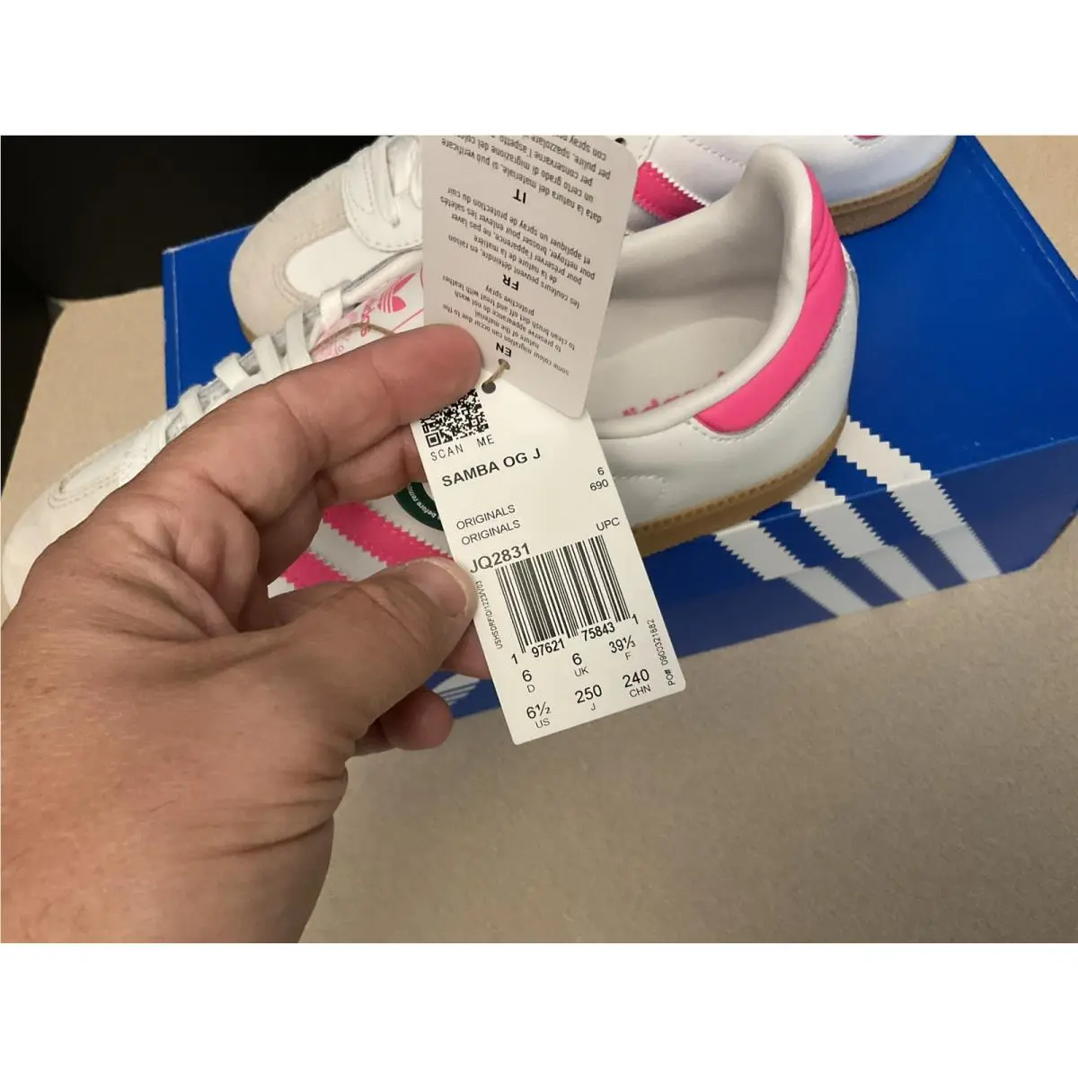 Adidas shoes - Adidas Samba Og - Samba - White/Pink 3