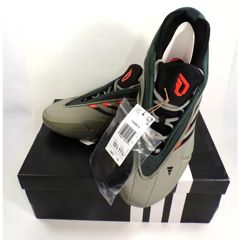 Dame 9 Damian Lillard Silpeb/legivy/impora Size 10.5 Basketball Shoes JI1939 by Adidas
