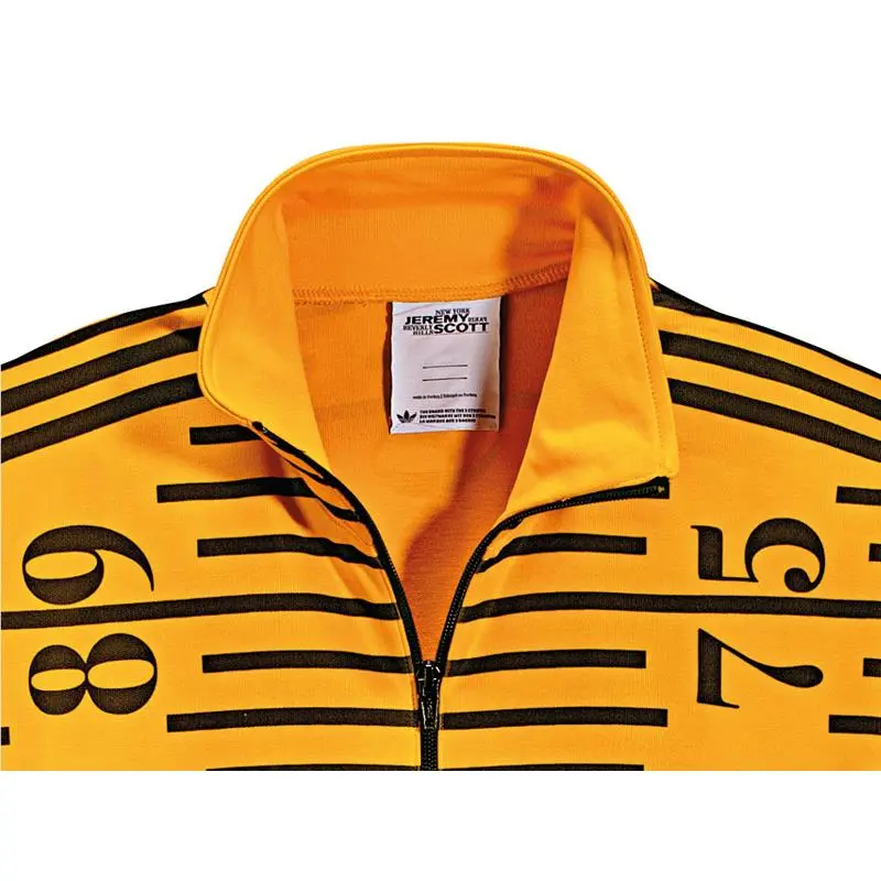 Adidas clothing - Adidas JEREMY SCOTT TAPE MEASURE Track Top - Yellows (UPC: 886049655728) 1