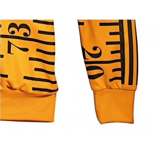 Adidas clothing - Adidas JEREMY SCOTT TAPE MEASURE Track Top - Yellows (UPC: 886049655728) 2