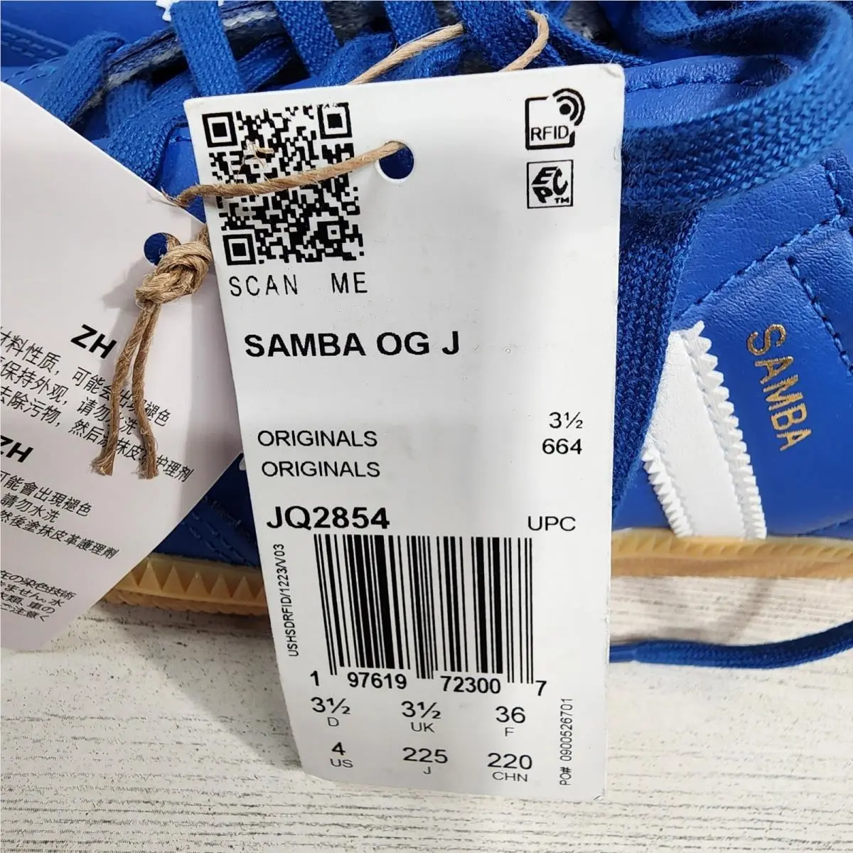 Adidas shoes - Samba OG J - Samba - Blue 7
