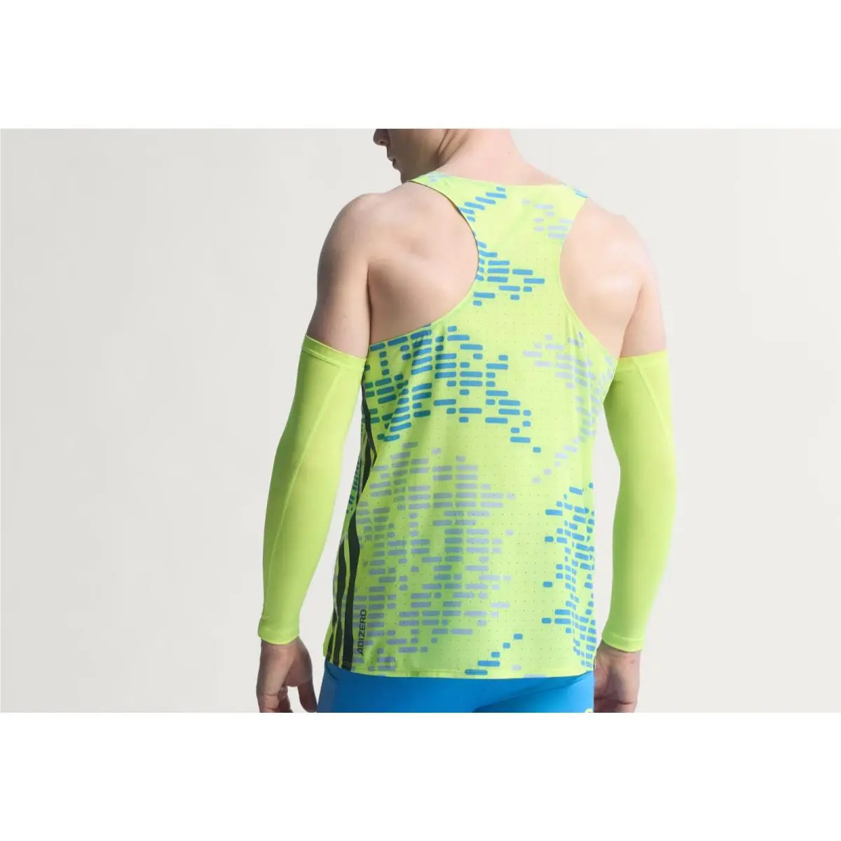 Adidas clothing - adidas Boston Marathon 2026 ADIZERO Running Singlet - Solar Yellow (UPC: 198325490993) 12