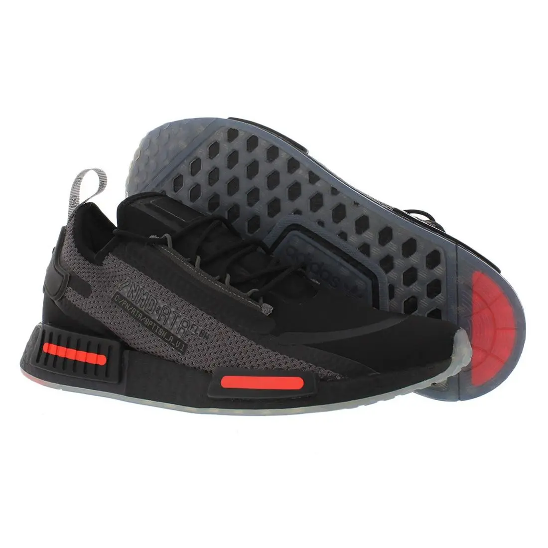 Adidas Nmd R1 Spectoo Mens Shoes Size 6 Color: Core Black/grey Five/solar Red