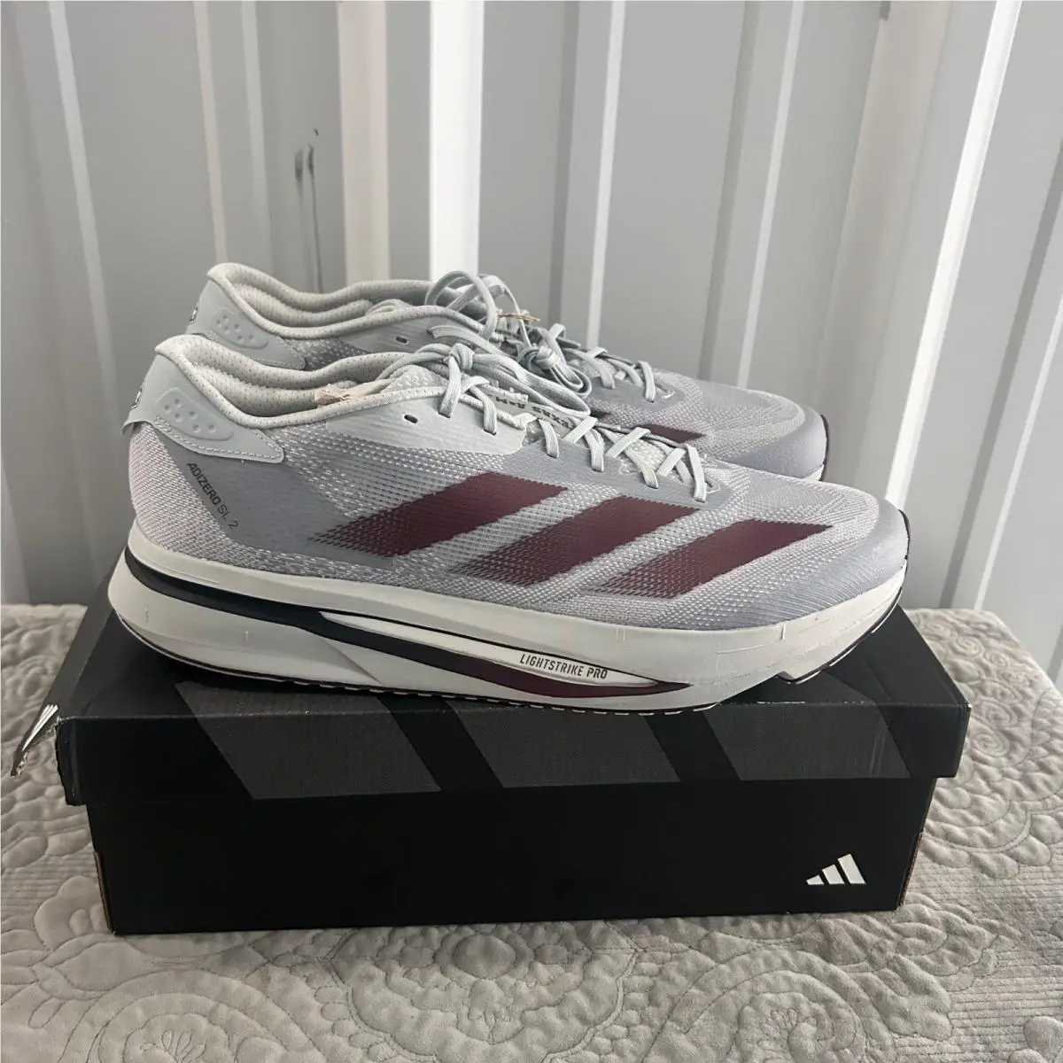 Adizero SL2 Texas A M Aggies Men Running Shoes Stone Maroon JQ0233 Sz 14 by Adidas