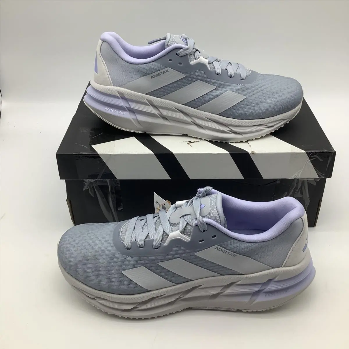 Adidas Adistar 3 W Womens Running Shoes Gray Purple JI1237 Size 7.5