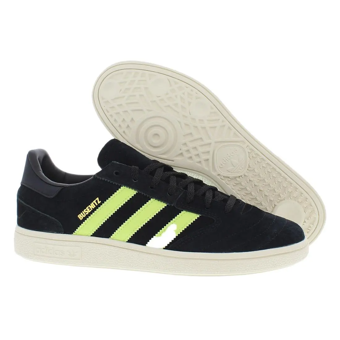 Busenitz Vintage Mens Shoes Size 9 Color: Core Black/pulse Lime/chalk by Adidas