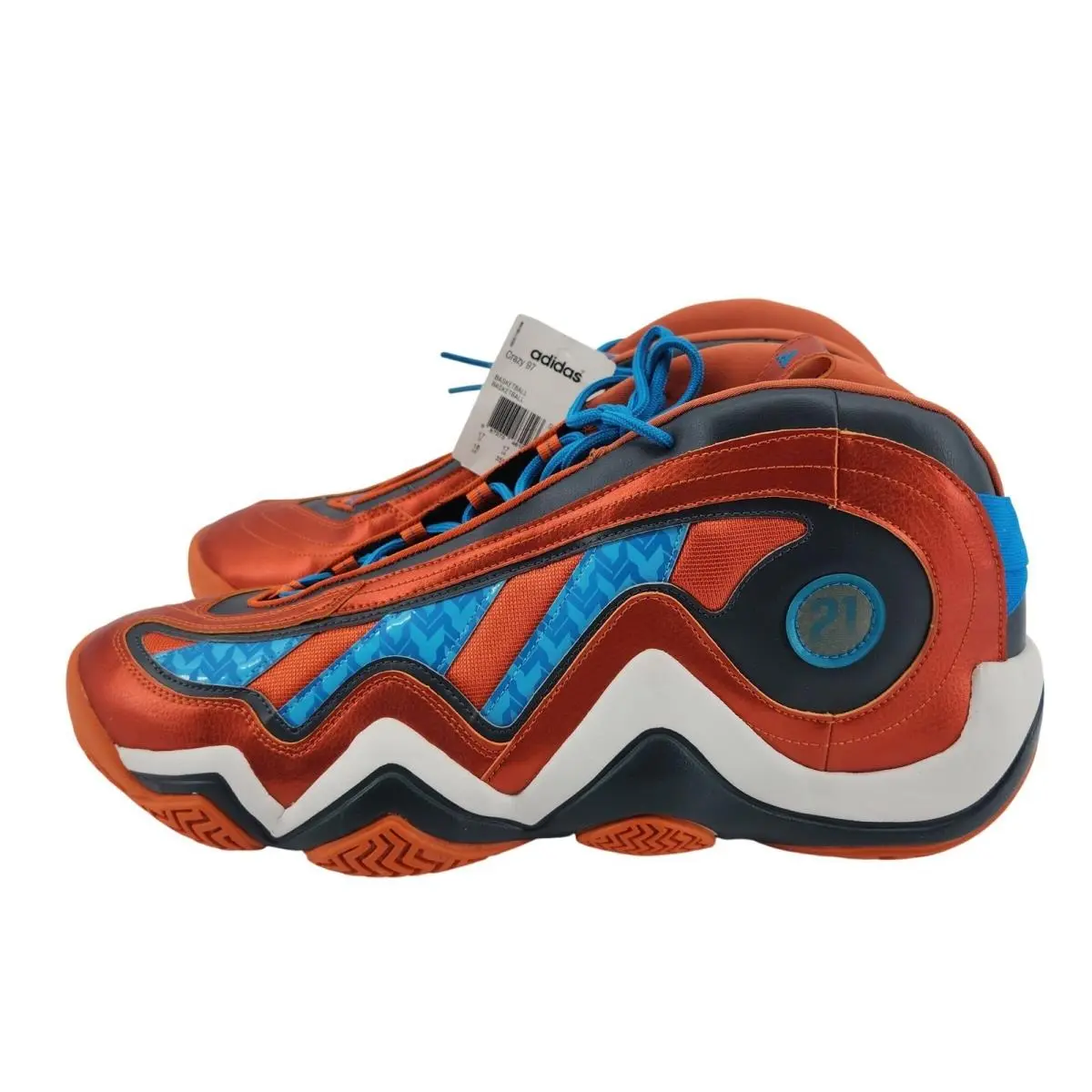 Crazy 97 Iman Shumpert PE Nyc Knicks Orange Blue G98306 Mens Size 18 Rare by Adidas