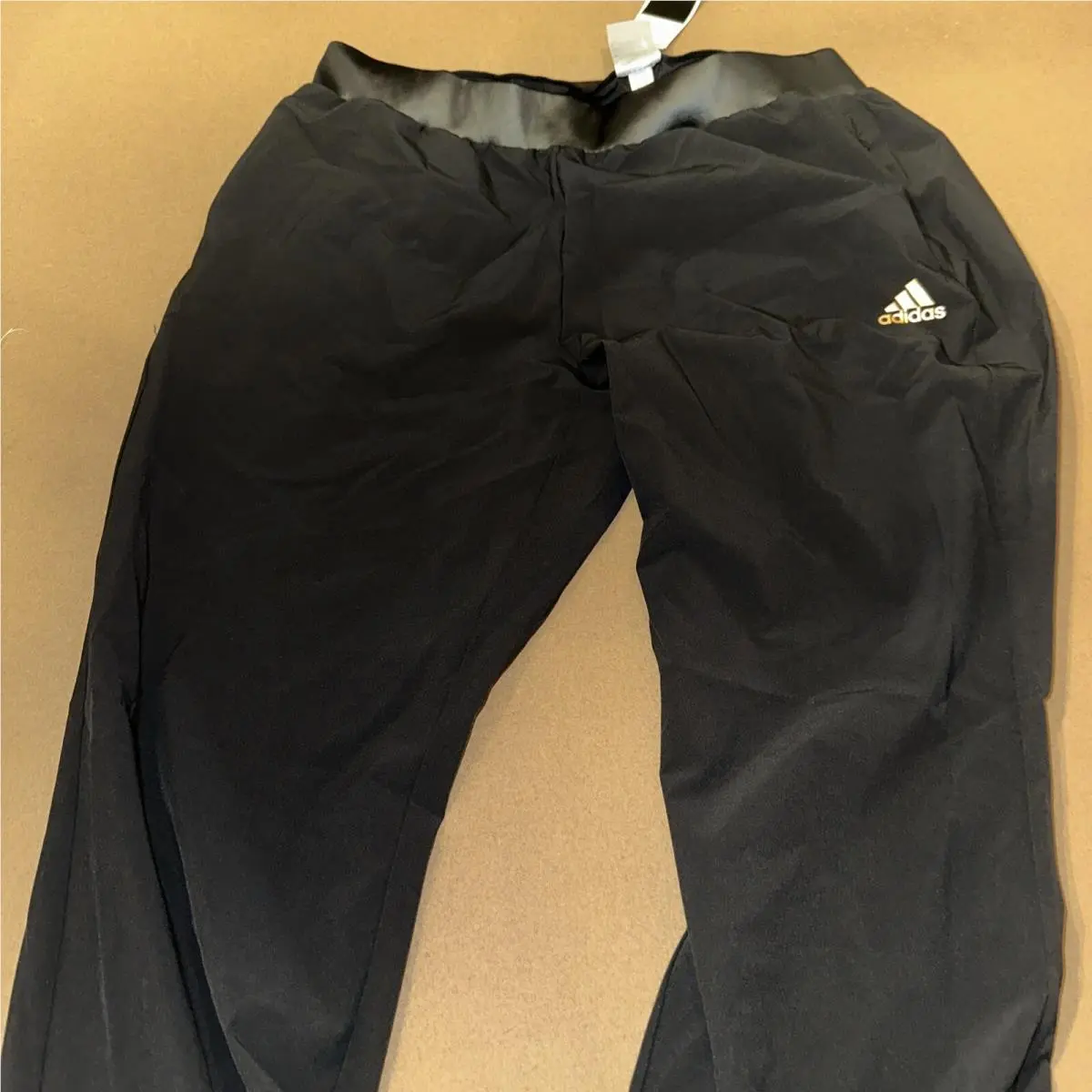 Track Pants Jogger Hem Draw Stretch Easy Logo Gl6311 Black Women 2xl by Adidas