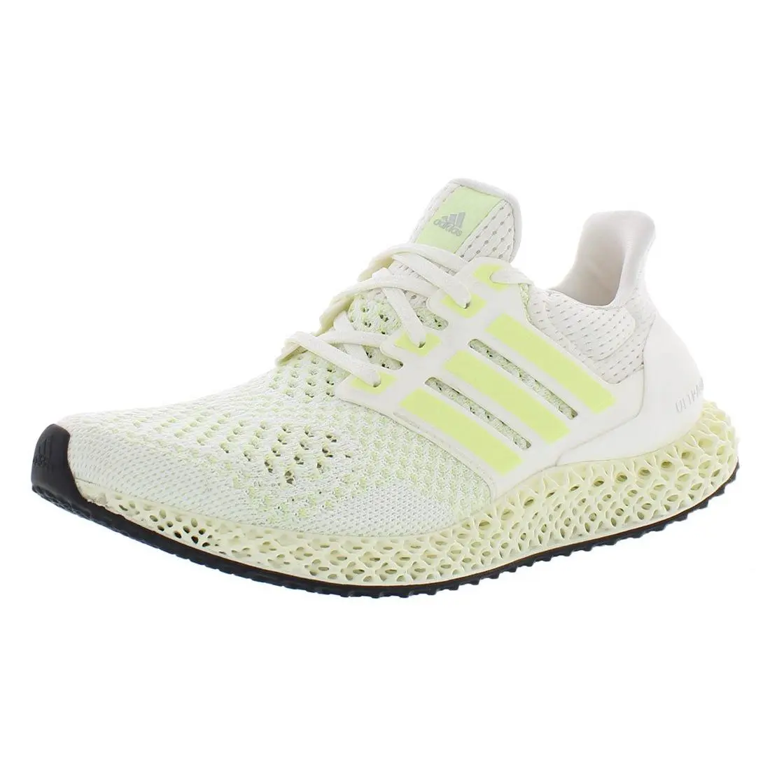 Adidas Ultra 4D Mens Shoes Size 4 Color: Core White/almost Lime/silver Metallic