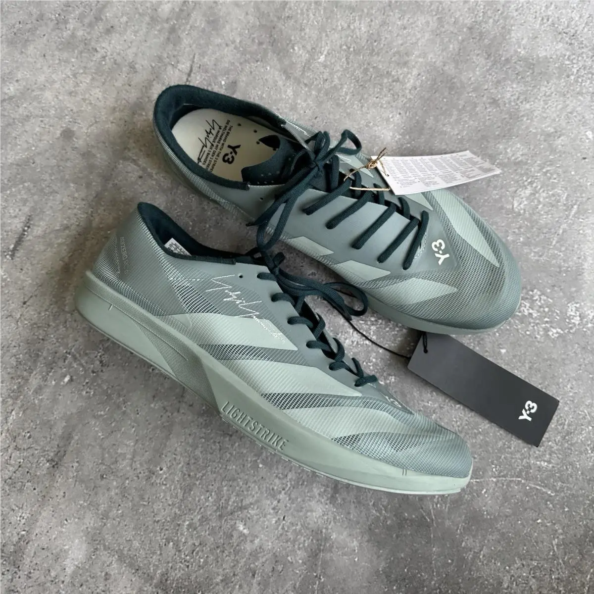 x Yohji Yamamoto Y-3 Adizero RC6 Shoes Size US 11.5 UK 11 EU 46 by Adidas