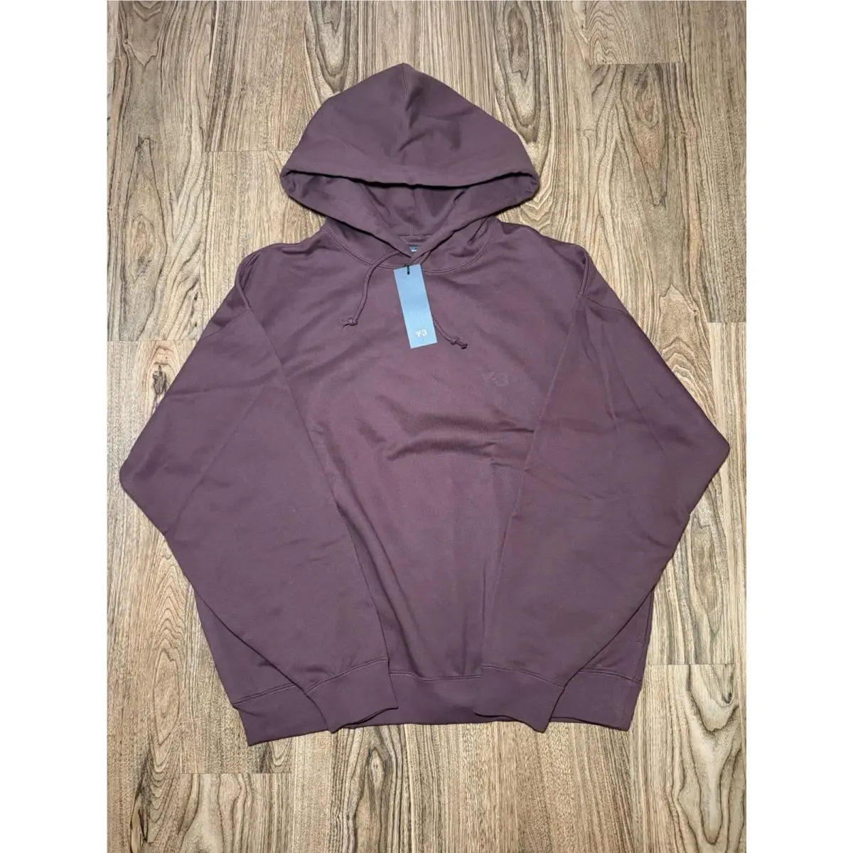 Y-3 Brushed Terry Hoodie Mystery Brown KA3111 Size Large by Adidas