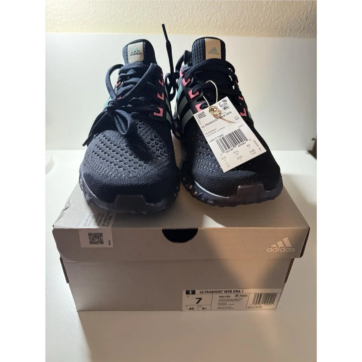 Adidas shoes - adidas UltraBoost Web DNA - UltraBoost Web DNA - GX2133 - Navy Legend Ink Blue Pink (UPC: 195740023041) 0