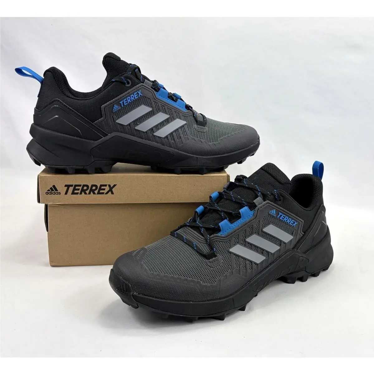 Terrex Swift R3 Hiking Sneaker Shoes Black Blue Rush Mens Sz 10 by Adidas
