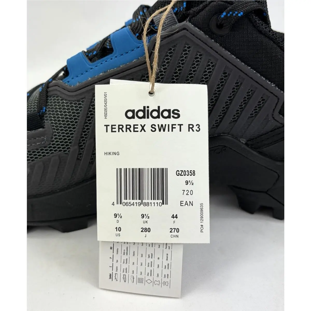 Adidas shoes - adidas Terrex Swift R3 - Terrex Swift - GZ0358 - Black / Blue Rush (UPC: 4065419881110) 8
