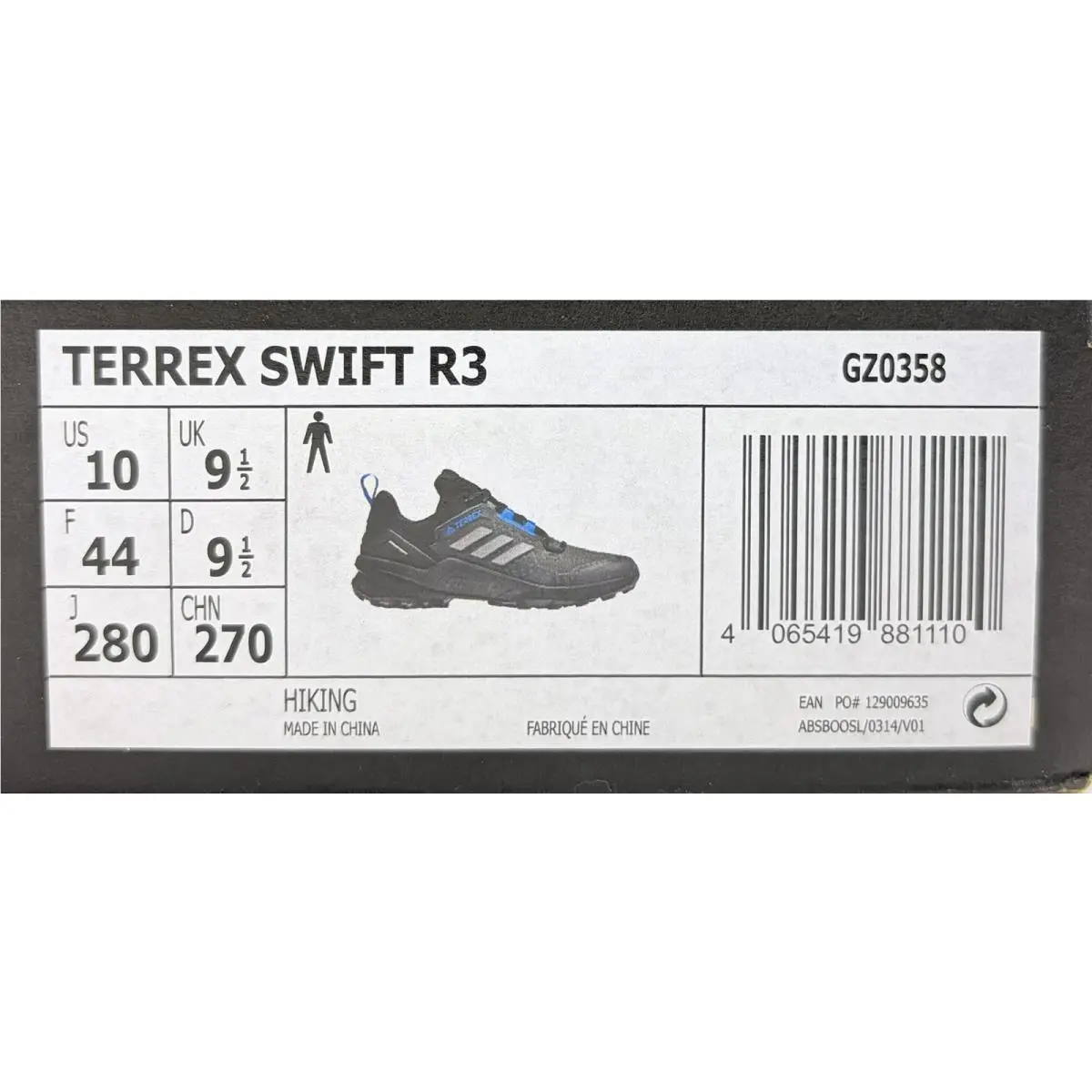 Adidas shoes - adidas Terrex Swift R3 - Terrex Swift - GZ0358 - Black / Blue Rush (UPC: 4065419881110) 12