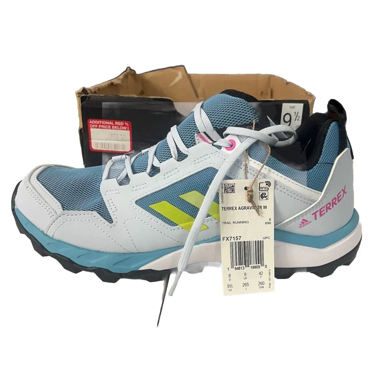 Terrex Agravic Womens TR Trail Running Sneakers FX7157 Size 9.5 by Adidas
