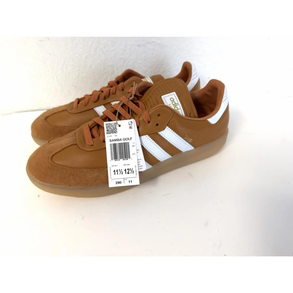 Samba Spikeless Rustic Orange Golf Shoes JR4466 by Adidas