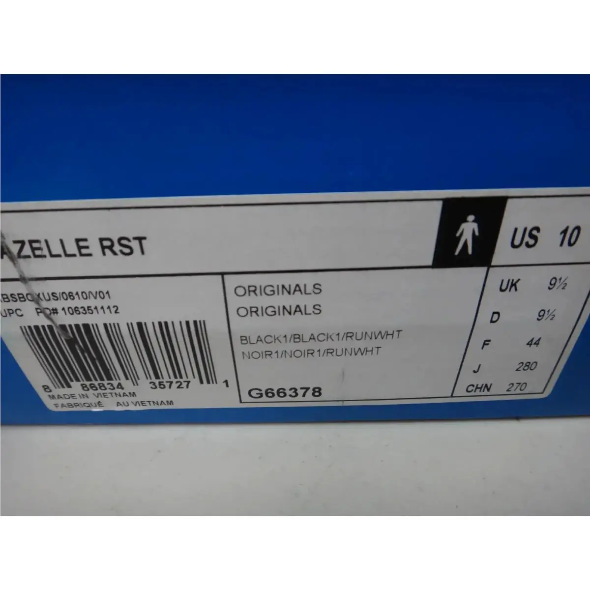 Adidas shoes - Gazelle RST - Gazelle RST - G66378 - Black 1