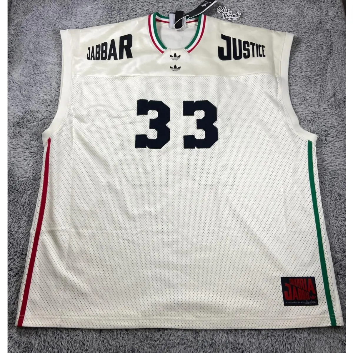 x Willy Chavarria Basketball Jersey Size Large Men Off-white JV6410 by Adidas