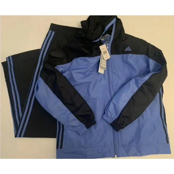 Womens Performance XL Nylon Jacket Tracksuit Pants Set Blue by Adidas