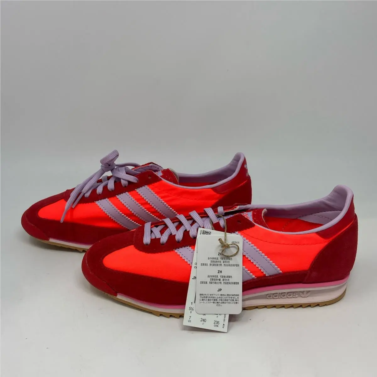 SL72 OG Solar Red/ice Lavender Sneakers Men’s 7 by Adidas