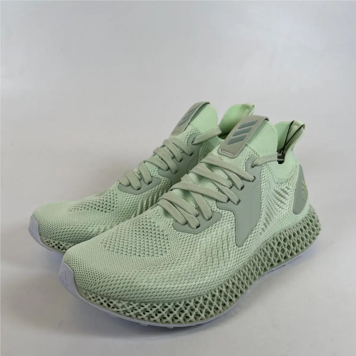 Alphaedge 4D Parley White Aero Green Running Shoes EE5199 Mens Size 11 by Adidas