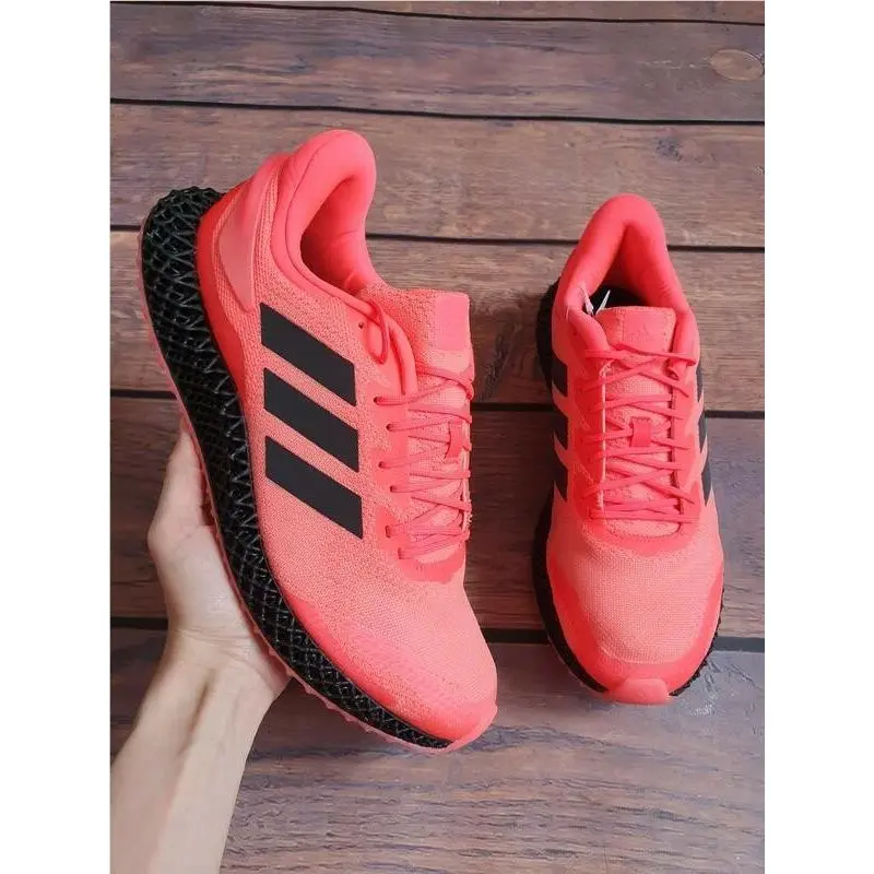 Adidas 4D Run 1.0 Pink / Black / Orange Running Shoes Mens Size 9.5 FV6956