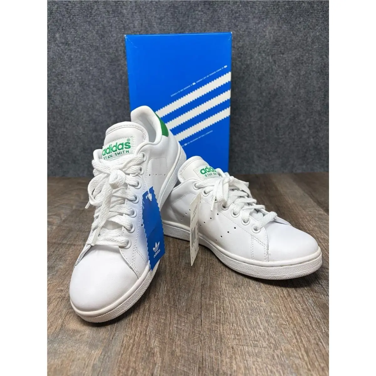 Originals Stan Smith Lady Smith 2 White/green 034811 - Size 7.5 Nwt by Adidas