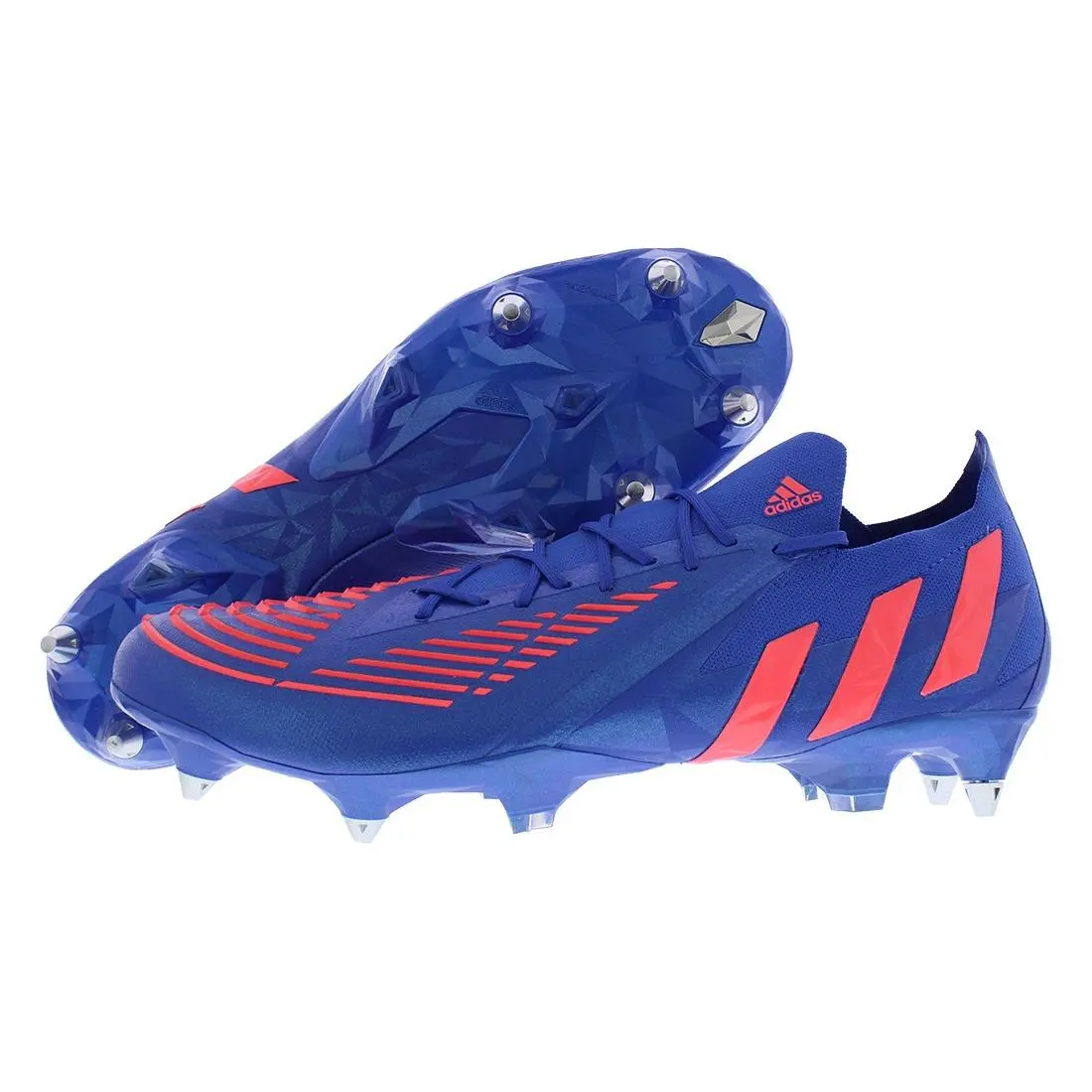Adidas Predator Edge.1 Low Soft Ground Unisex Shoes Size 13 Color: Hi-res - Blue, Main: Blue
