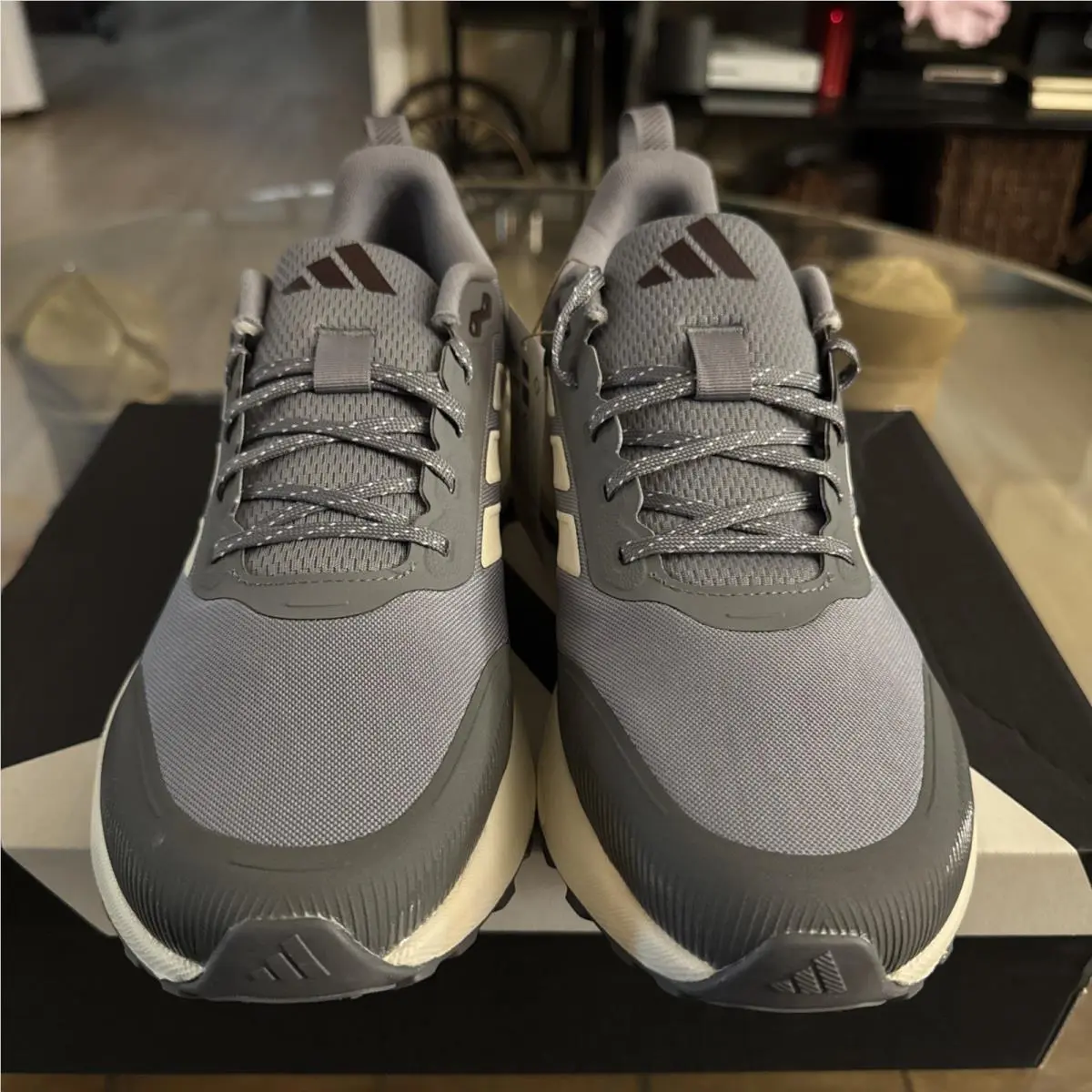 Adidas shoes - RunFalcon 5 TR - RunFalcon - JH8783 - Gray, Manufacturer: Carbon Beluga/Steeple Gray/Solar Red 2