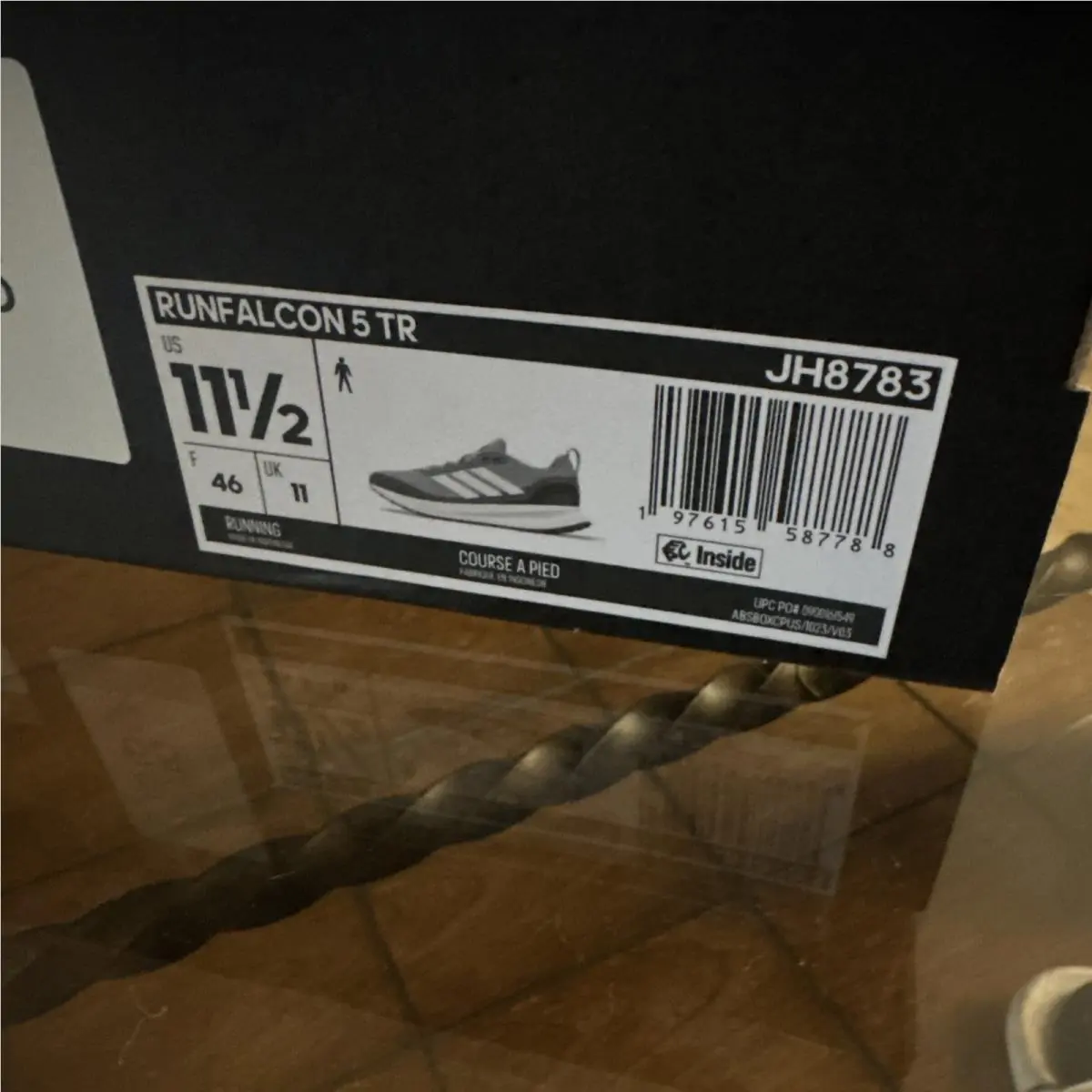 Adidas shoes - RunFalcon 5 TR - RunFalcon - JH8783 - Gray, Manufacturer: Carbon Beluga/Steeple Gray/Solar Red 6