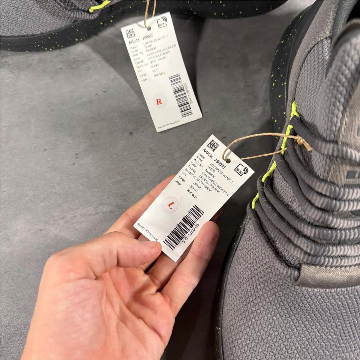Adidas shoes - Lite Racer Adapt 7.0 Wide - Gray 4