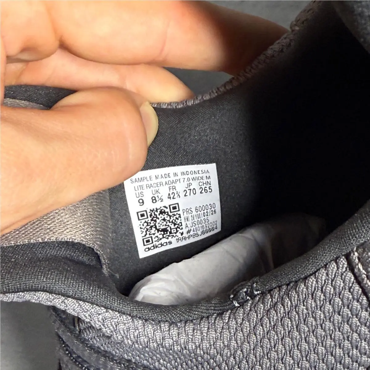 Adidas shoes - Lite Racer Adapt 7.0 Wide - Gray 5