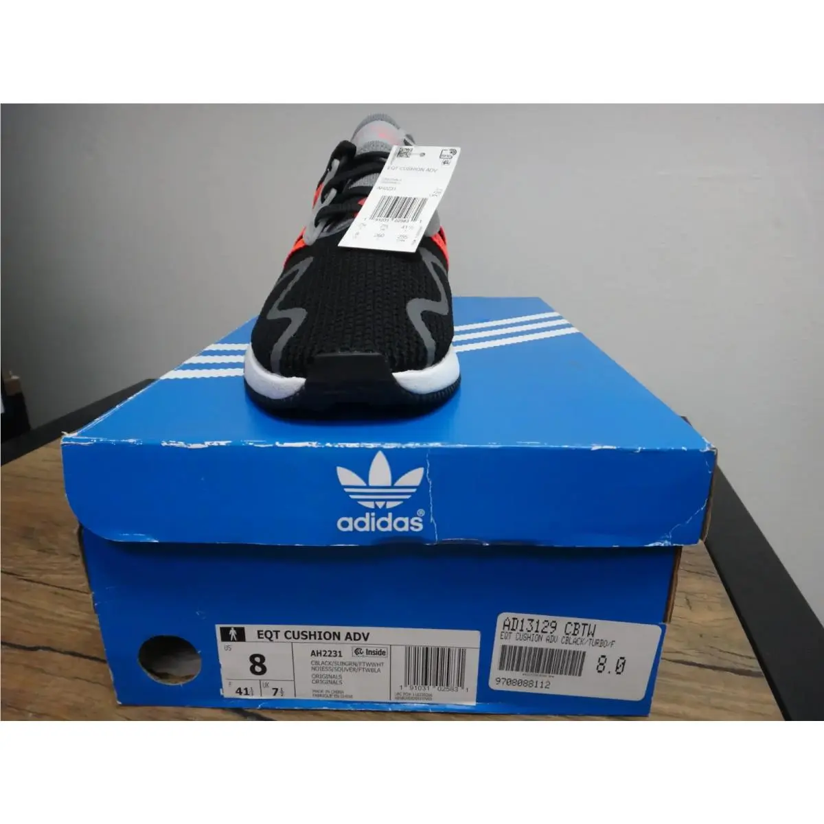 Adidas shoes - adidas EQT Cushion ADV - EQT Cushion ADV - AH2231 - Core Black Turbo Footwear White 0