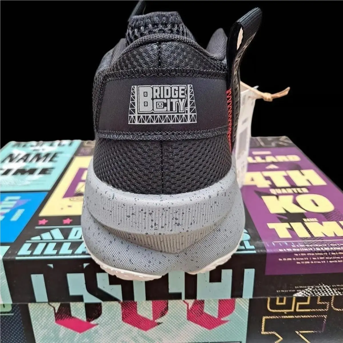 Adidas shoes - adidas Dame 8 - Dame - HR1558 - Gray, Manufacturer: Grey/Red/Black 3