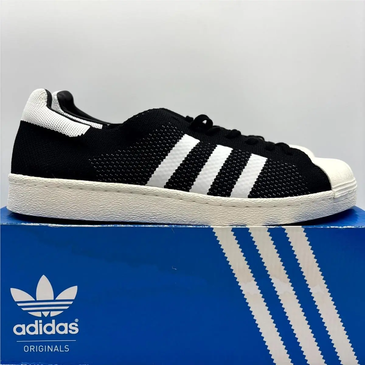 Superstar PK Primeknit Black White Boost Athletic Shoes 12 Men`s BB0191 by Adidas