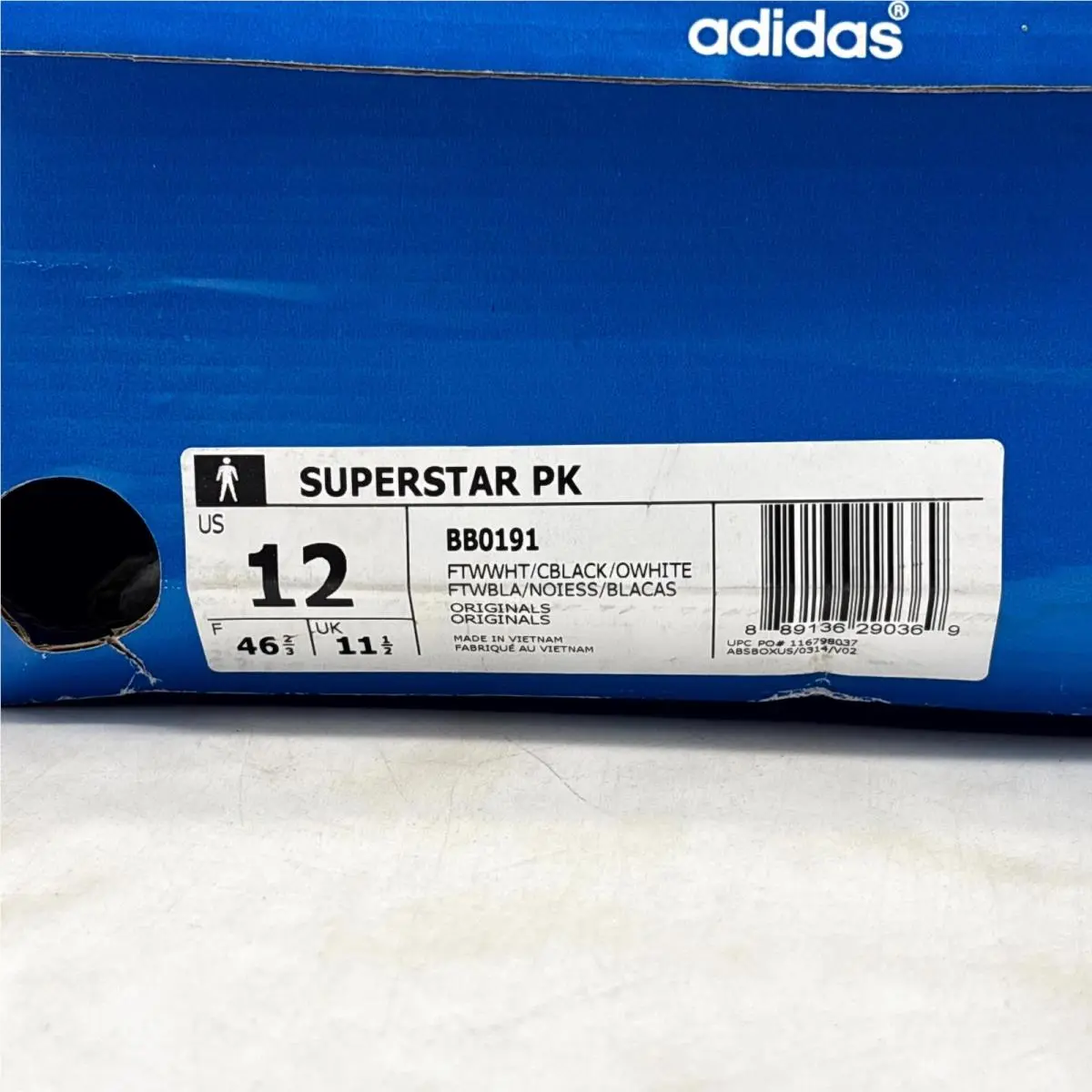 Adidas shoes - Adidas Superstar Pk - Superstar - BB0191 - Black White (UPC: 889136290369) 8