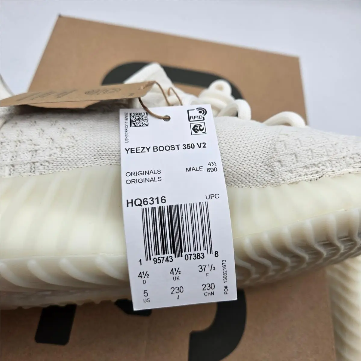 Adidas shoes - adidas Yeezy Boost 350 V2 Bone - White 5