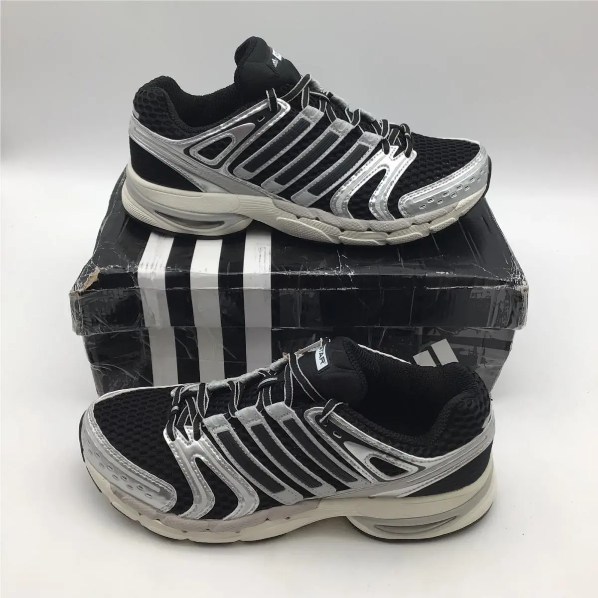Adistar Control 5 Mens Size 8 Black Silver Running Shoes KI6120 by Adidas