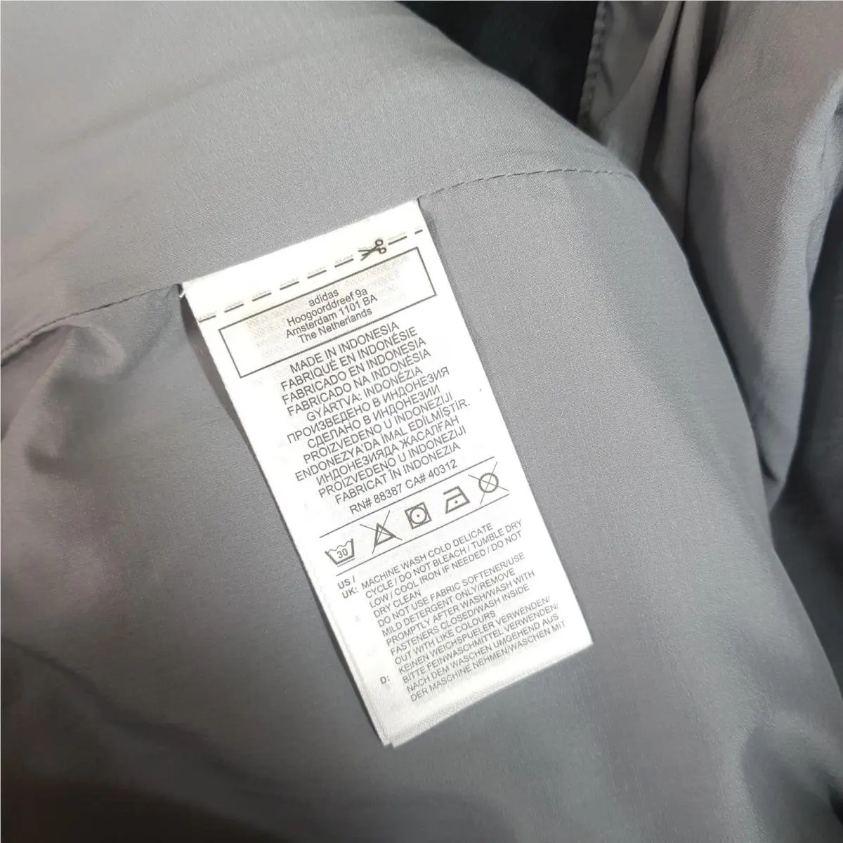 Adidas clothing - 10 K Cargo Pants - Cargo Pants - FJ7500 - Feather Grey (UPC: 0191979302407) 5