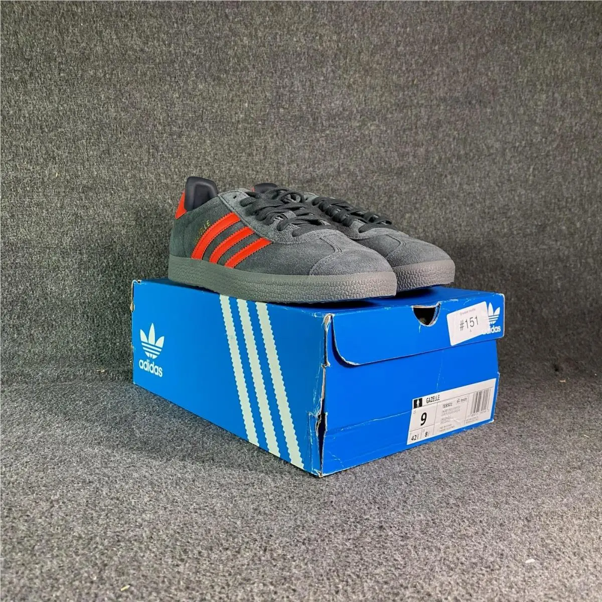 Adidas Gazelle FC Bayern Munich Third Kit Grey Red Mens Size 9 Sneakers IE8501