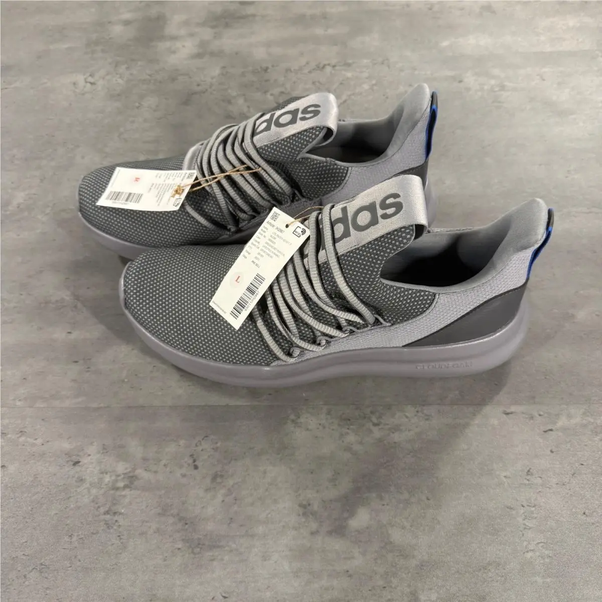 Adidas Lite Racer Adapt 7.0 Mens 9 Grey Blue IH2987 Lifestyle Running