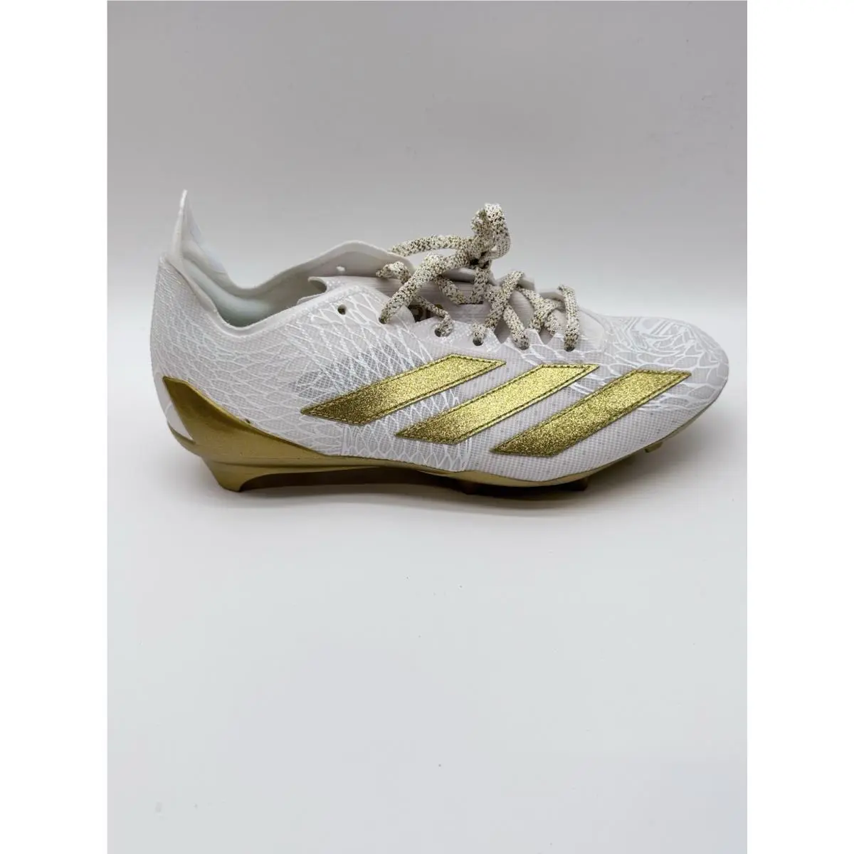 Adizero Electric 2 Exotic Mens 8.5US Speed Football Cleats White/gold by Adidas