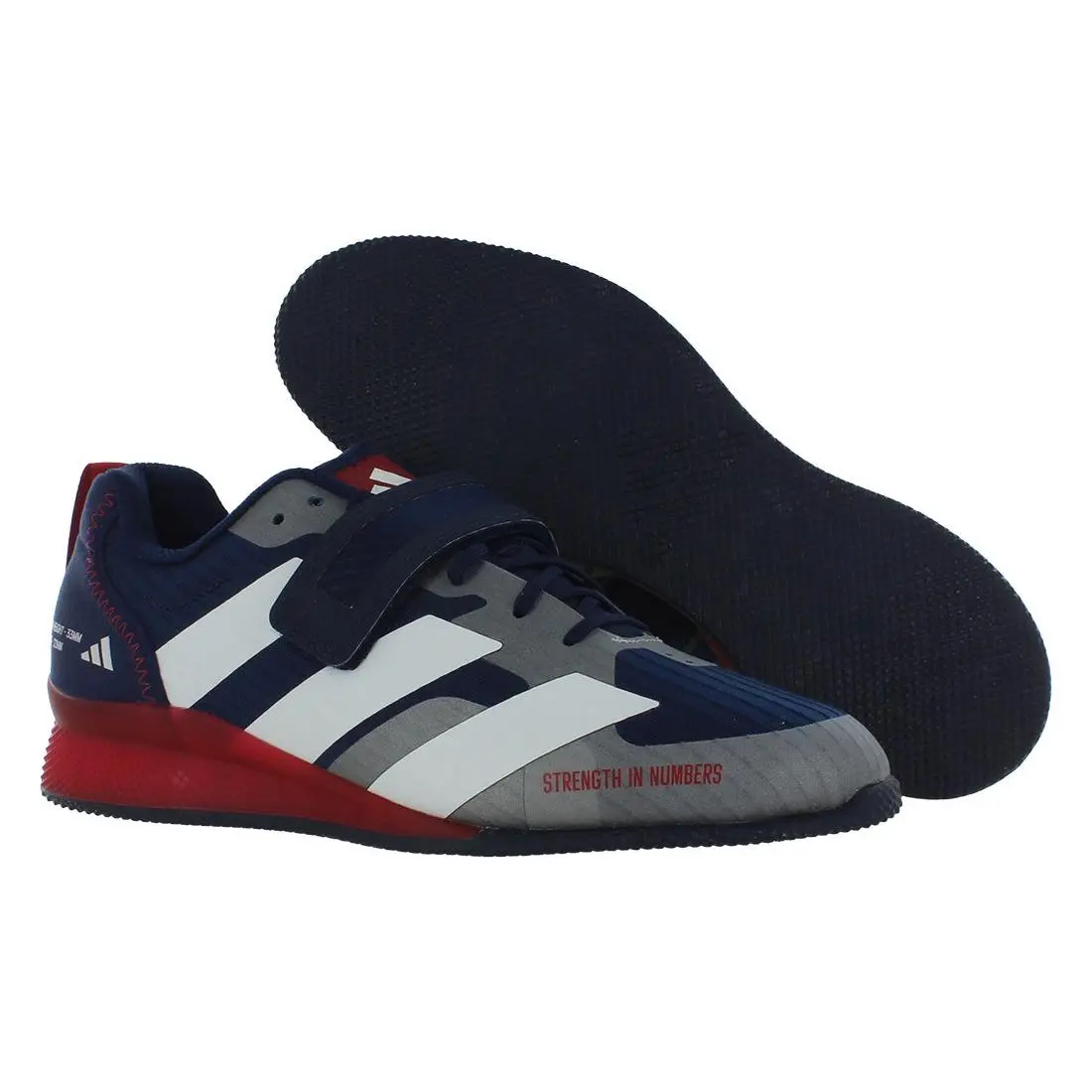 Adipower Weightlifting Iii Unisex Shoes Size 4 Color: Navy/white/scarlet by Adidas